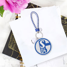 Load image into Gallery viewer, DIY Diamonds Painting Keychain Football Club Badge Round Drill Art Crafts Decor

