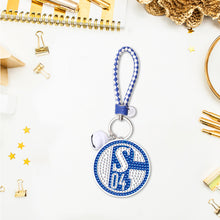 Load image into Gallery viewer, DIY Diamonds Painting Keychain Football Club Badge Round Drill Art Crafts Decor
