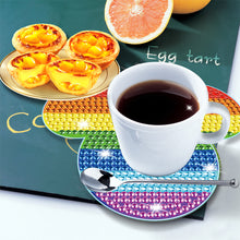 Load image into Gallery viewer, DIY Diamonds Mosaic Cup Cushion Anti-scald Wooden Cartoon Cup Mat for Kids Gifts
