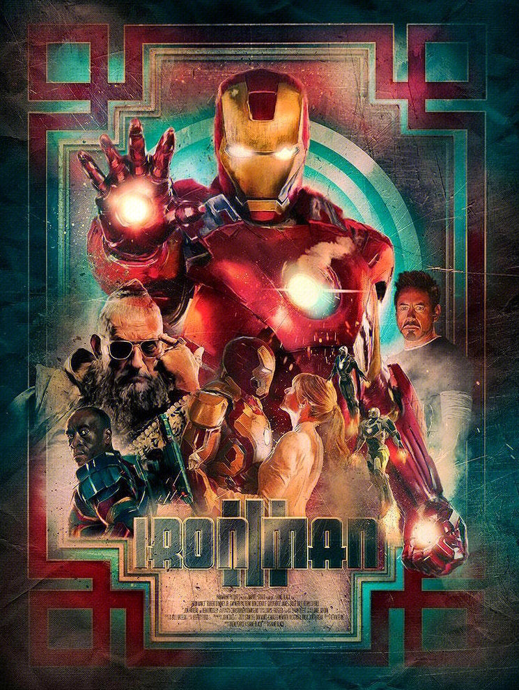 AB Diamond Painting - Full Round - Marvel Iron Man (40*53cm)