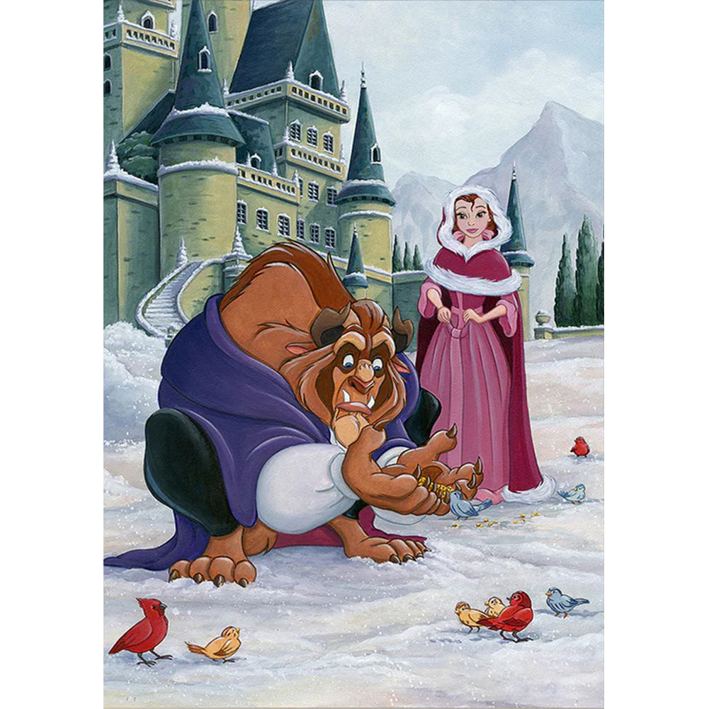 Diamond Painting - Full Round - beauty and the beast (30*40CM)