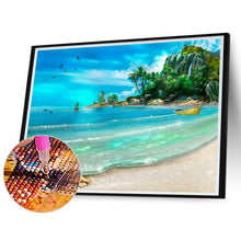 Load image into Gallery viewer, Diamond Painting - Full Round - lighthouse house by the sea (50*40CM)
