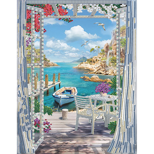 Diamond Painting - Partial Special Shaped - garden (30*40CM)
