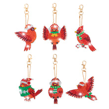 Load image into Gallery viewer, Red Bird DIY Diamonds Painting Keychain Special-shaped Drill Art Crafts (T-44)
