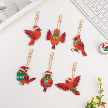 Load image into Gallery viewer, Red Bird DIY Diamonds Painting Keychain Special-shaped Drill Art Crafts (T-44)
