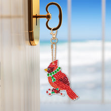 Load image into Gallery viewer, Red Bird DIY Diamonds Painting Keychain Special-shaped Drill Art Crafts (T-44)
