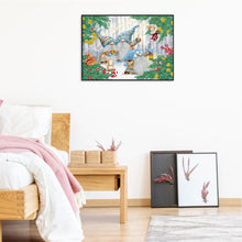 Load image into Gallery viewer, Diamond Painting - Partial Special Shaped - Goblins playing in the snow (40*30CM)
