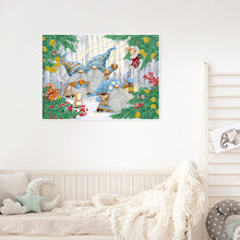 Load image into Gallery viewer, Diamond Painting - Partial Special Shaped - Goblins playing in the snow (40*30CM)
