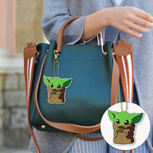 Load image into Gallery viewer, 6pcs DIY Double Sided Handmade Diamond Keychains Yoda Stitzer for Gifts (YS120)

