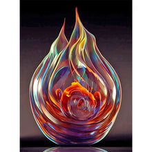 Load image into Gallery viewer, Diamond Painting - Full Round - glass fire sculpture (30*40CM)
