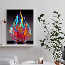 Load image into Gallery viewer, Diamond Painting - Full Round - glass fire sculpture (30*40CM)
