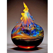 Load image into Gallery viewer, Diamond Painting - Full Round - glass fire sculpture (30*40CM)
