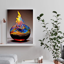 Load image into Gallery viewer, Diamond Painting - Full Round - glass fire sculpture (30*40CM)
