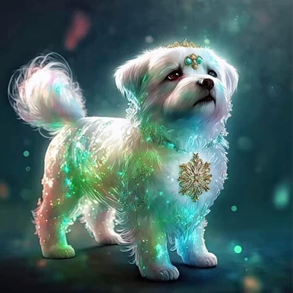 Diamond Painting - Full Round - zodiac dog (30*30CM)