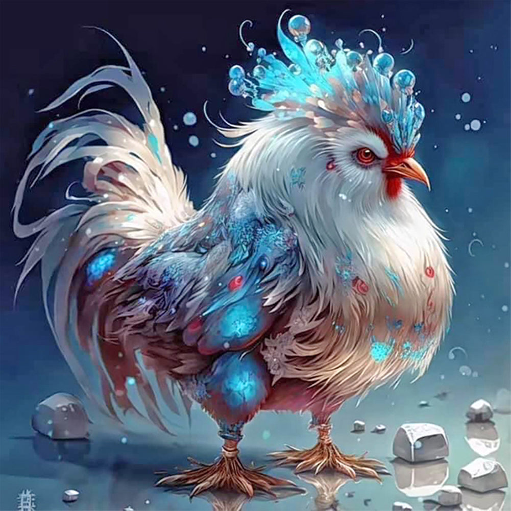 Diamond Painting - Full Round - zodiac chicken (30*30CM)