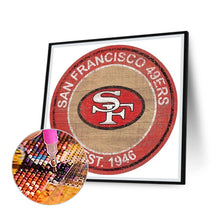 Load image into Gallery viewer, Diamond Painting - Full Round - san francisco 49ers football team (30*30CM)
