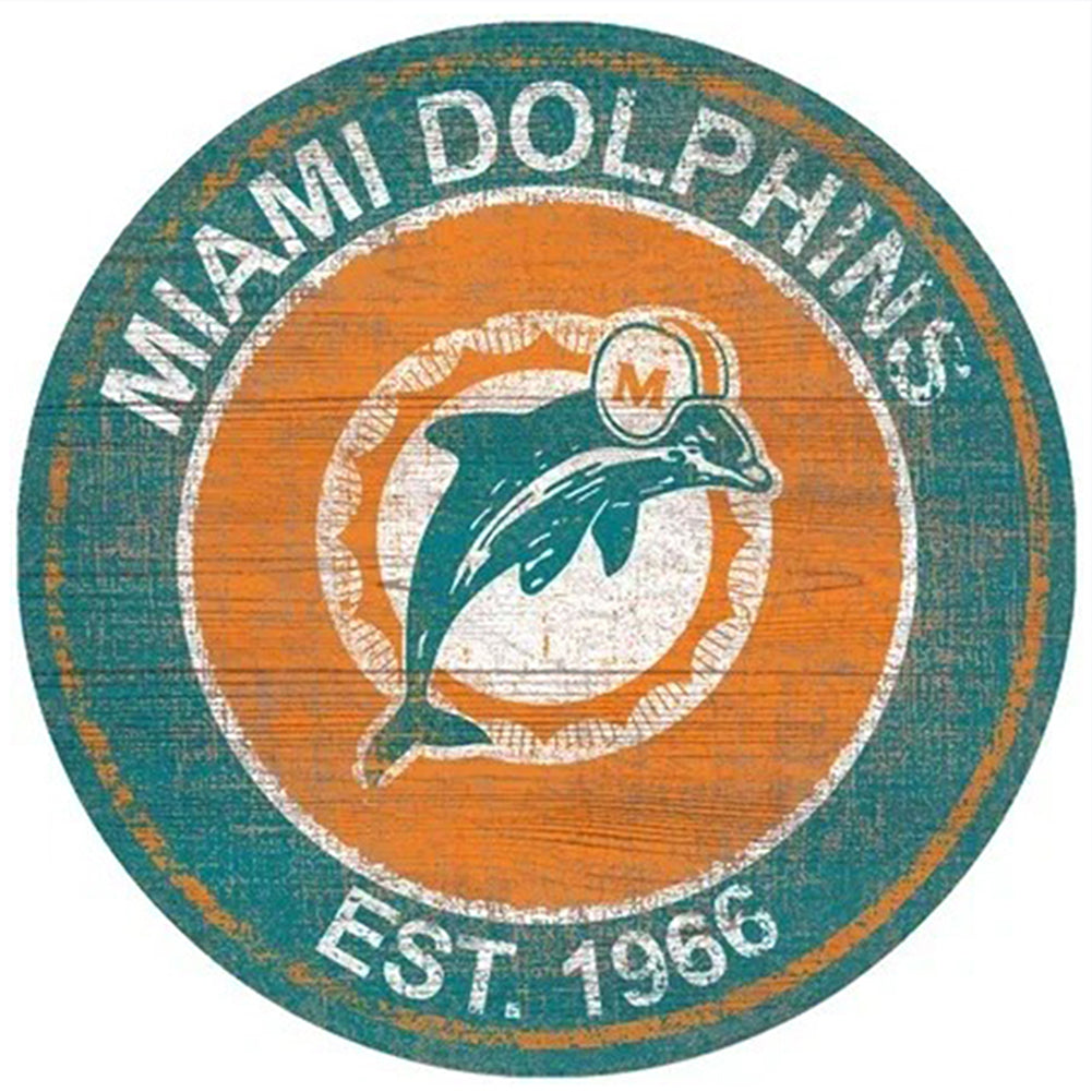 Diamond Painting - Full Round - miami dolphins football team (30*30CM)