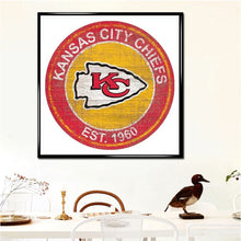 Load image into Gallery viewer, Diamond Painting - Full Round - kansas city chiefs football team (30*30CM)
