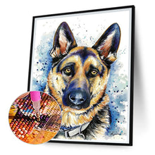 Load image into Gallery viewer, Diamond Painting - Full Round - german shepherd (30*40CM)
