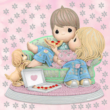 Load image into Gallery viewer, Diamond Painting - Partial Special Shaped - precious memory doll (30*30CM)
