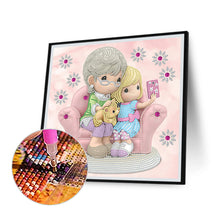 Load image into Gallery viewer, Diamond Painting - Partial Special Shaped - precious memory doll (30*30CM)
