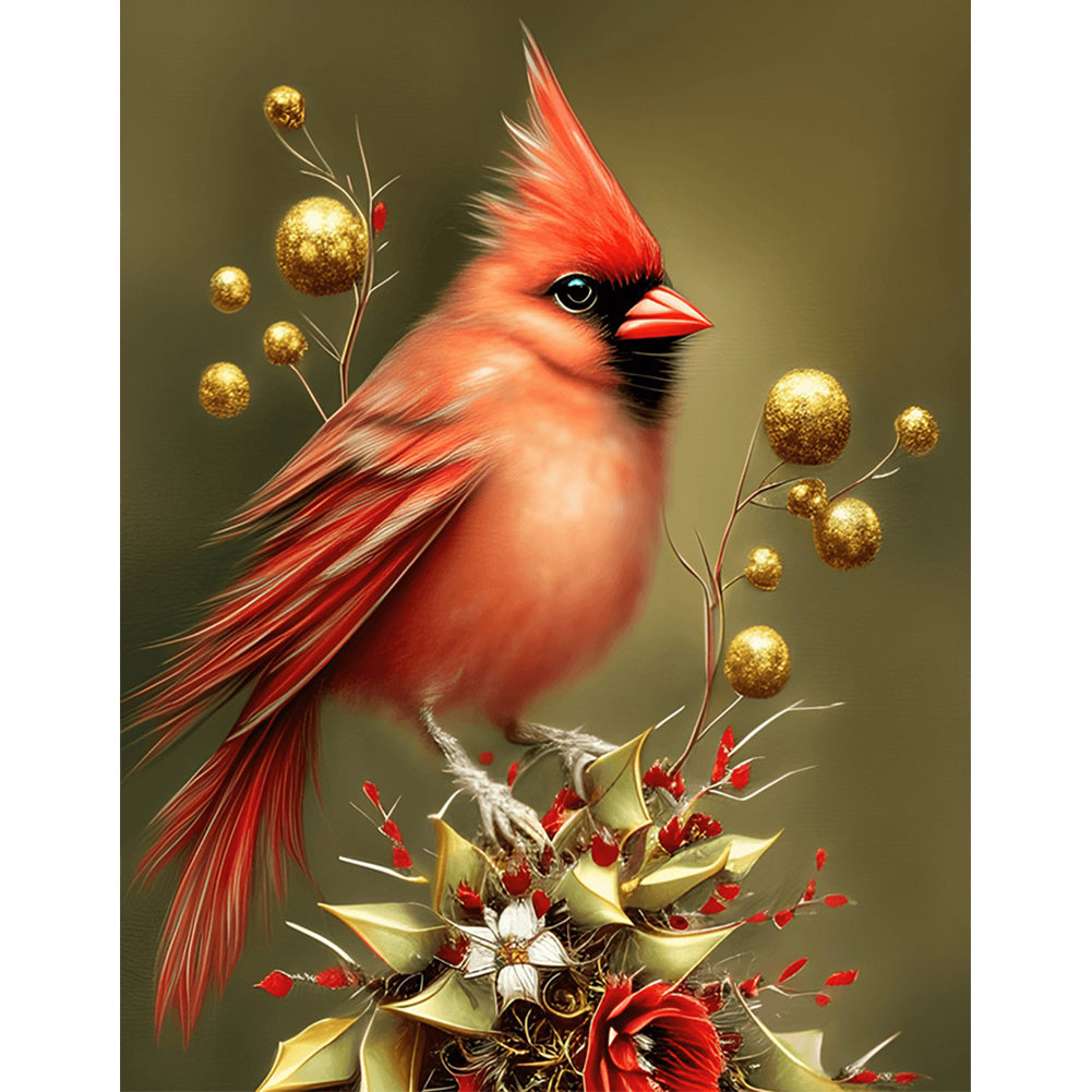 Diamond Painting - Full Round - cardinal bird (30*40CM)