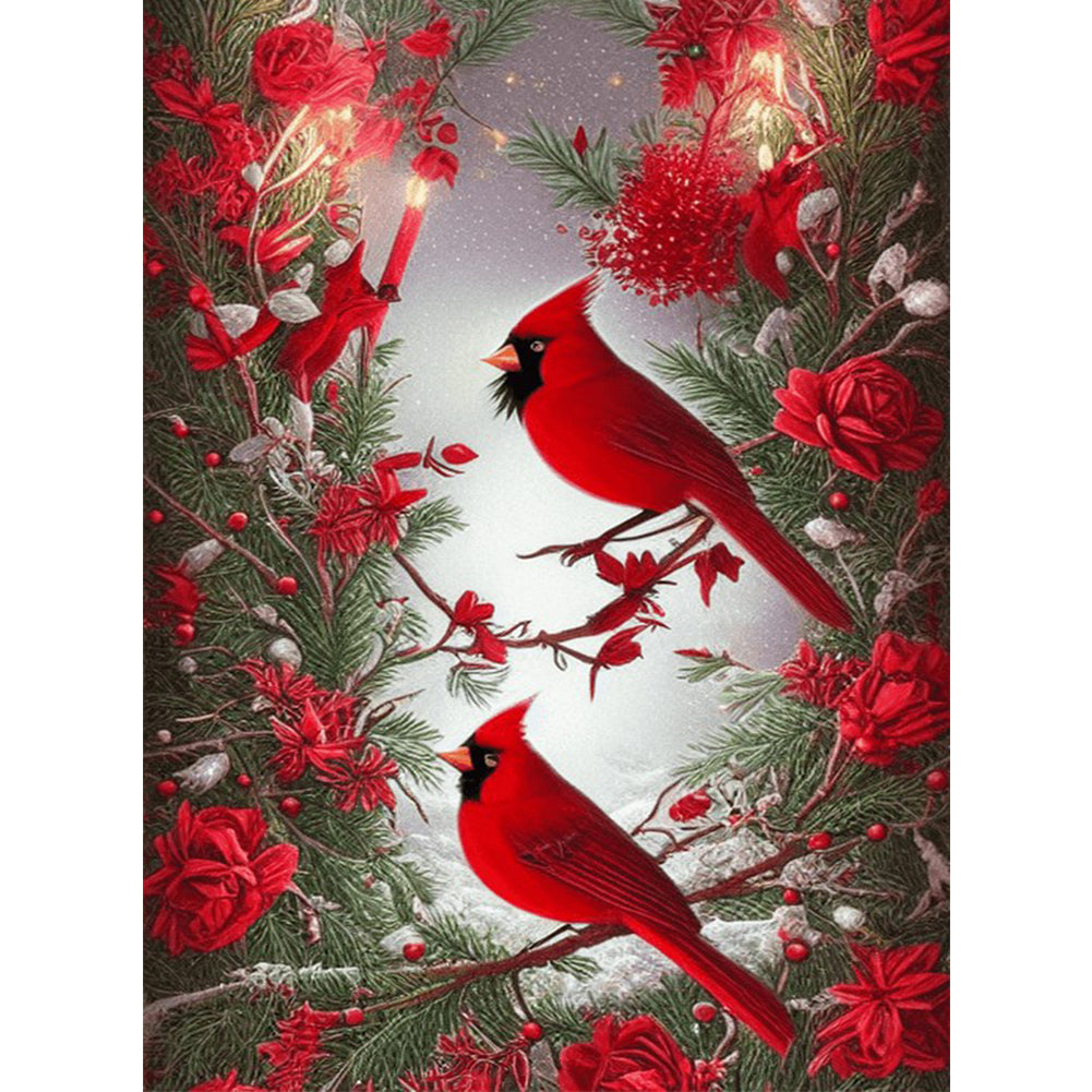 Diamond Painting - Full Round - cardinal bird (30*40CM)