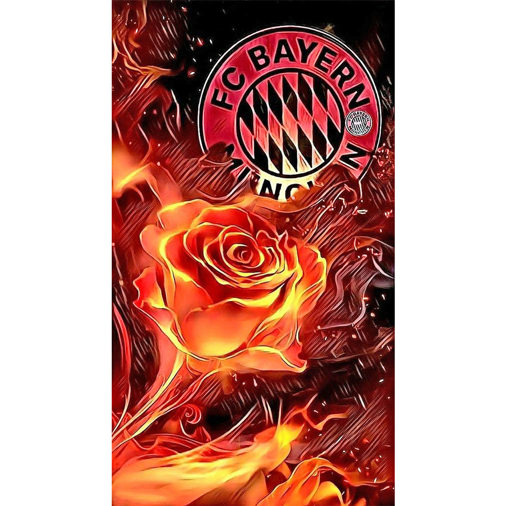 Diamond Painting - Full Round - bayern munich football club (30*50CM)