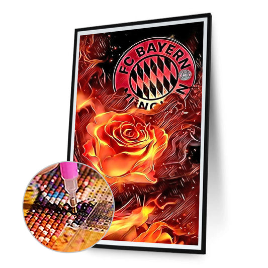 Diamond Painting - Full Round - bayern munich football club (30*50CM)