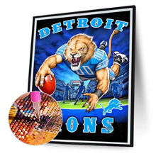 Load image into Gallery viewer, Diamond Painting - Full Round - detroit lions football team (30*40CM)
