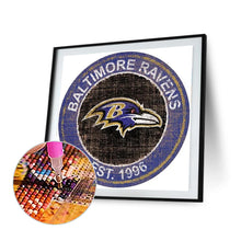 Load image into Gallery viewer, Diamond Painting - Full Round - baltimore ravens football team (30*30CM)
