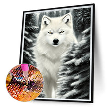 Load image into Gallery viewer, Diamond Painting - Full Round - arctic wolf (30*40CM)
