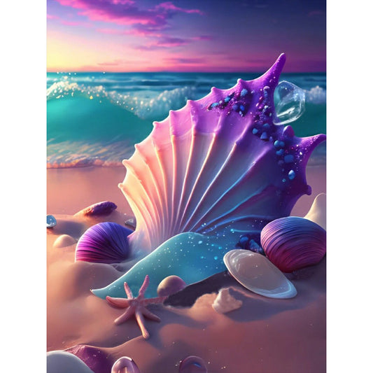 Diamond Painting - Full Round - beach scenery (30*40CM)