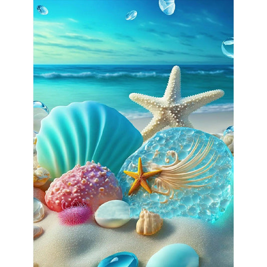 Diamond Painting - Full Round - beach scenery (30*40CM)