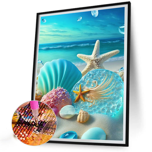 Diamond Painting - Full Round - beach scenery (30*40CM)