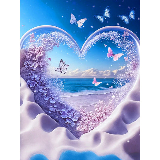 Diamond Painting - Full Round - beach scenery (30*40CM)