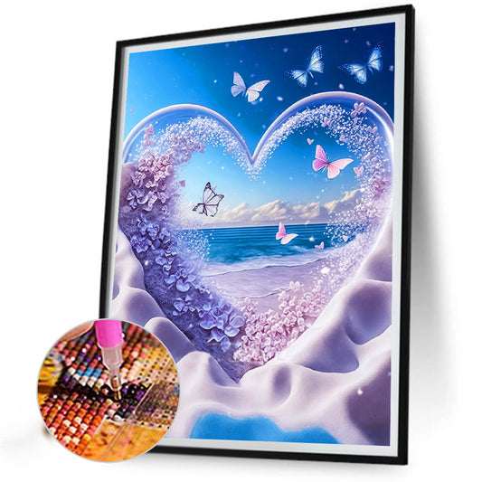 Diamond Painting - Full Round - beach scenery (30*40CM)