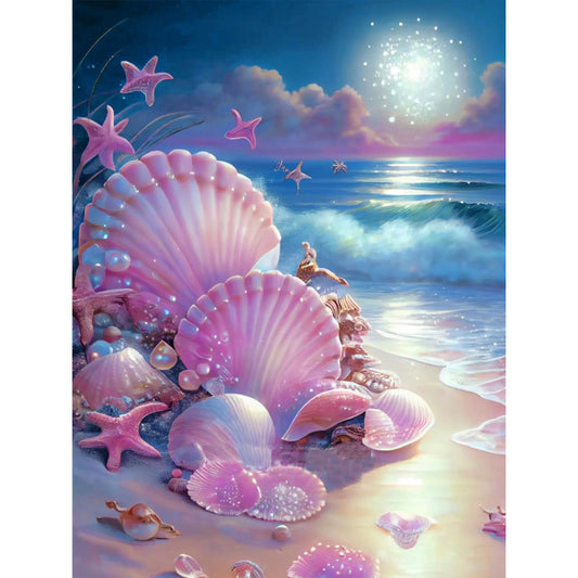 Diamond Painting - Full Round - beach scenery (30*40CM)