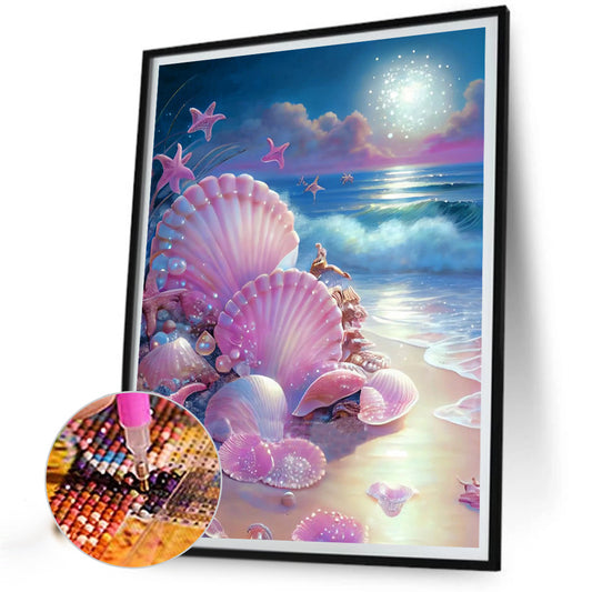 Diamond Painting - Full Round - beach scenery (30*40CM)