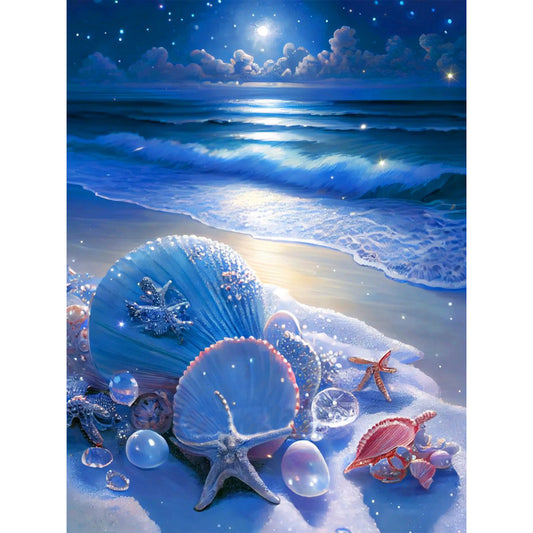 Diamond Painting - Full Round - beach scenery (30*40CM)