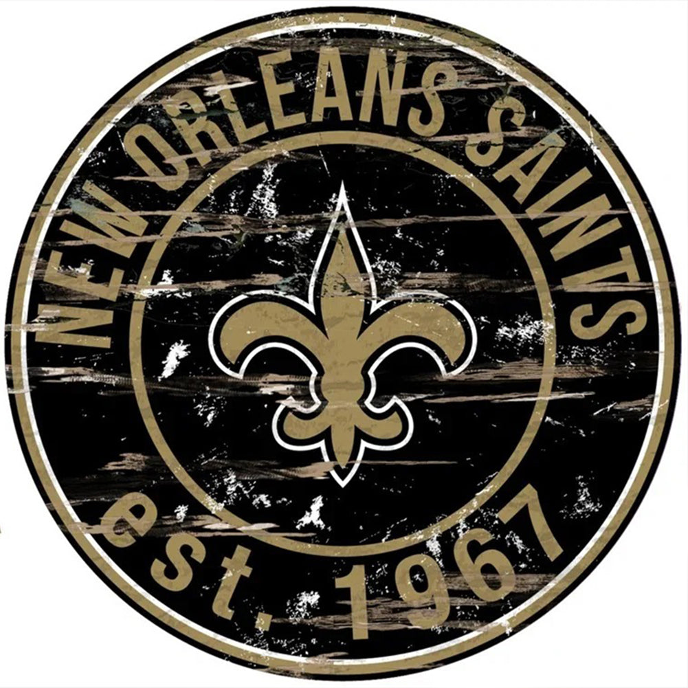 Diamond Painting - Full Round - new orleans saints football team (30*30CM)