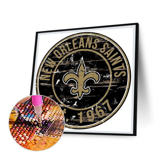 Diamond Painting - Full Round - new orleans saints football team (30*30CM)