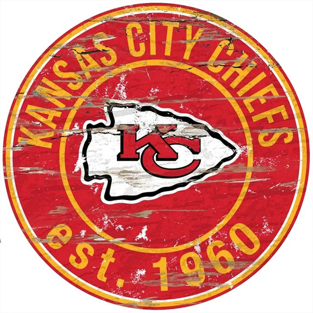 Diamond Painting - Full Round - kansas city chiefs football team (30*30CM)