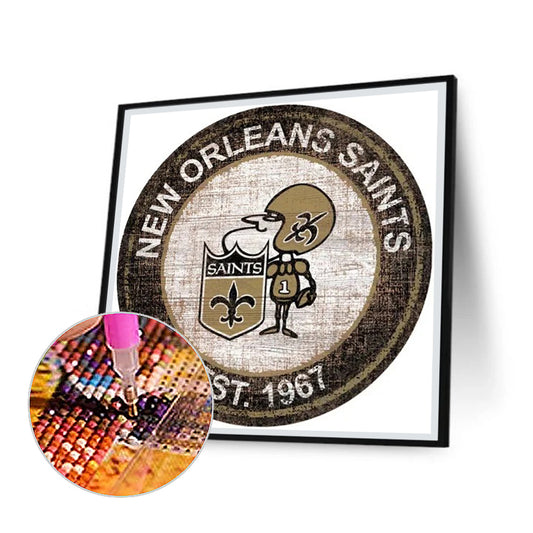 Diamond Painting - Full Round - new orleans saints football team (30*30CM)