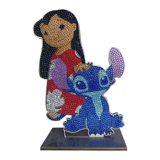 DIY Wooden Table Ornament Art Crafts Single Sided Home Decoration (GH026)