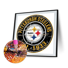 Load image into Gallery viewer, Diamond Painting - Full Round - pittsburgh steelers football team (30*30CM)
