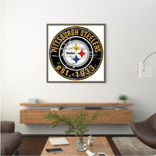 Load image into Gallery viewer, Diamond Painting - Full Round - pittsburgh steelers football team (30*30CM)
