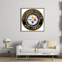 Load image into Gallery viewer, Diamond Painting - Full Round - pittsburgh steelers football team (30*30CM)
