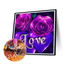 Load image into Gallery viewer, Diamond Painting - Full Round - butterfly red rose (30*30CM)
