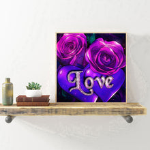 Load image into Gallery viewer, Diamond Painting - Full Round - butterfly red rose (30*30CM)

